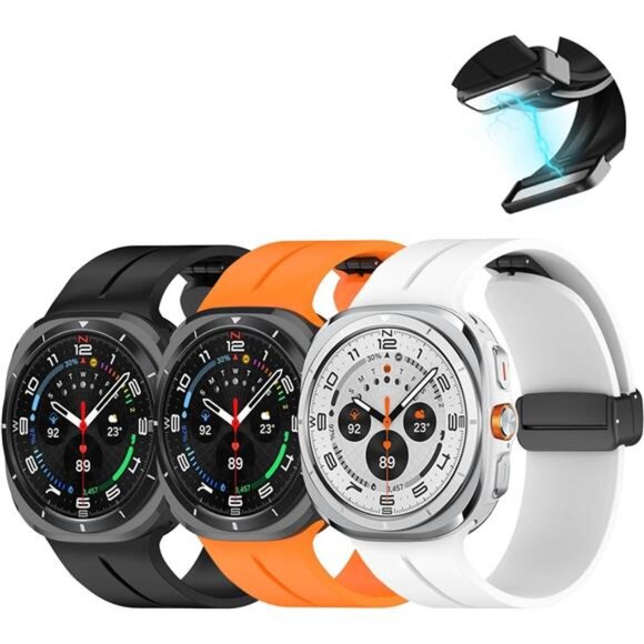 Compatible with Samsung Galaxy Watch Silicone Band 7 6 5 4 Pro Classic Ultra main image 4